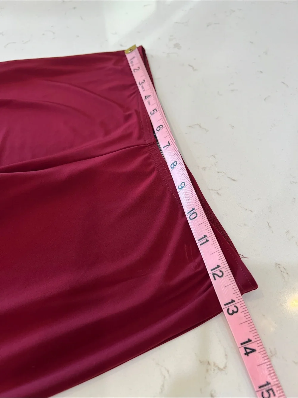 Dance America Burgundy Ruffle Side Slit Pants Made in USA Medium - Picture 7 of 10